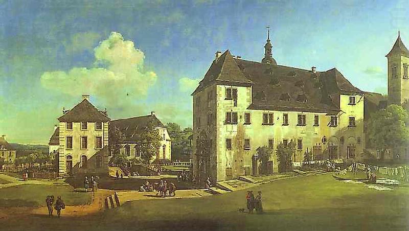 Courtyard of the Castle at Kaningstein from the South., Bernardo Bellotto